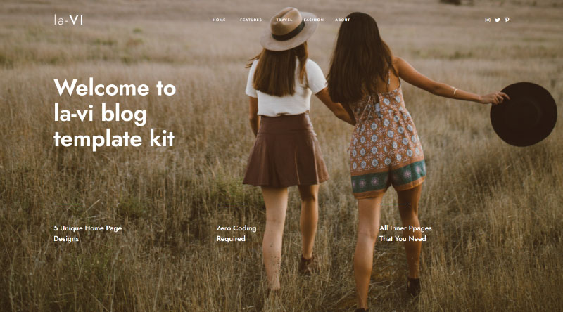 7 Template Blog WordPress Terbaik 7 laVi Template