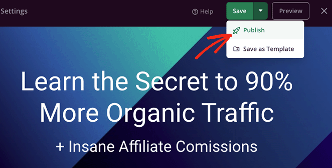 publishlandingpage1 - SeedProd Publish your landing page