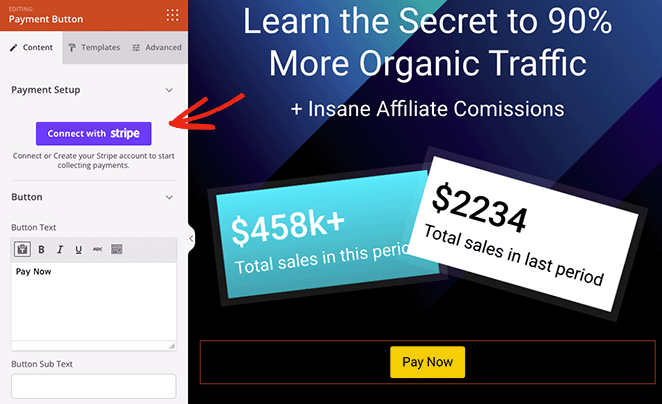 connectstripepaymentbutton - SeedProd Connect with Stripe