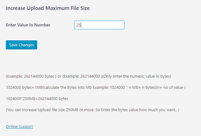 البرنامج المساعد pda-زيادة-wordpress-upload-limit-plugin
