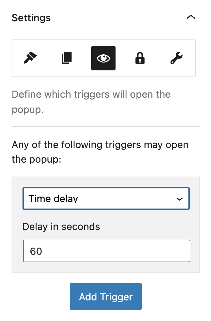 Tempo di attesa per mostrare un popup