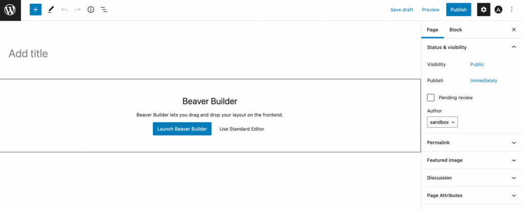 إطلاق Beaver Builder