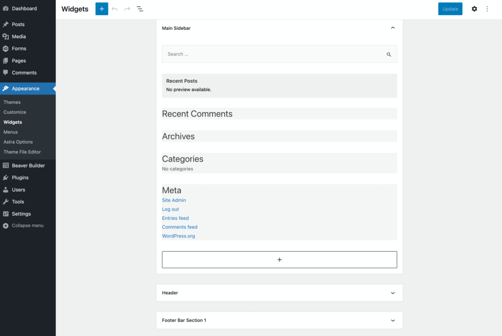 أدوات WordPress
