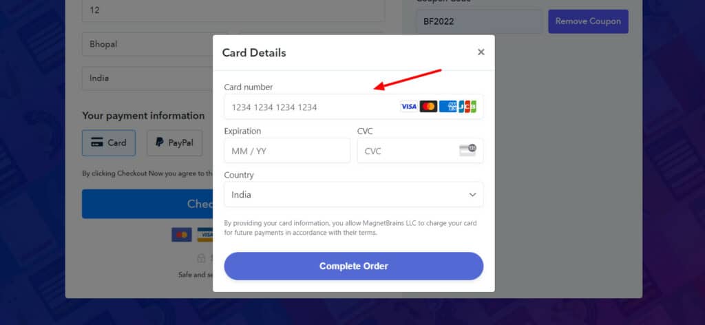 Dettagli della carta Pabbly Connect