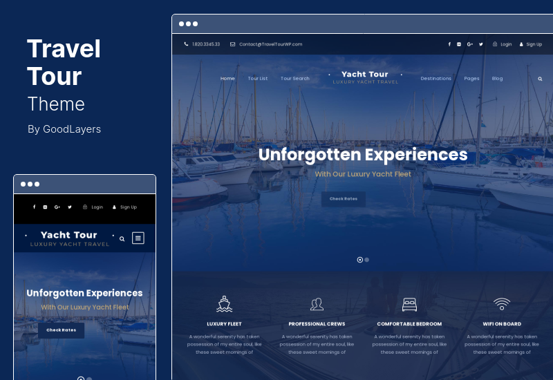 موضوع TravelTour - سمة WordPress لحجز الرحلات والجولات