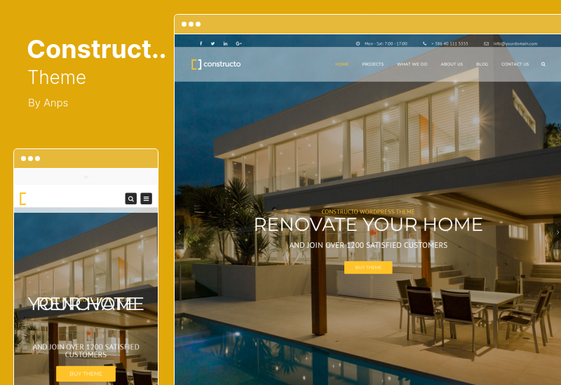 Tema Constructo - Tema WordPress per la costruzione