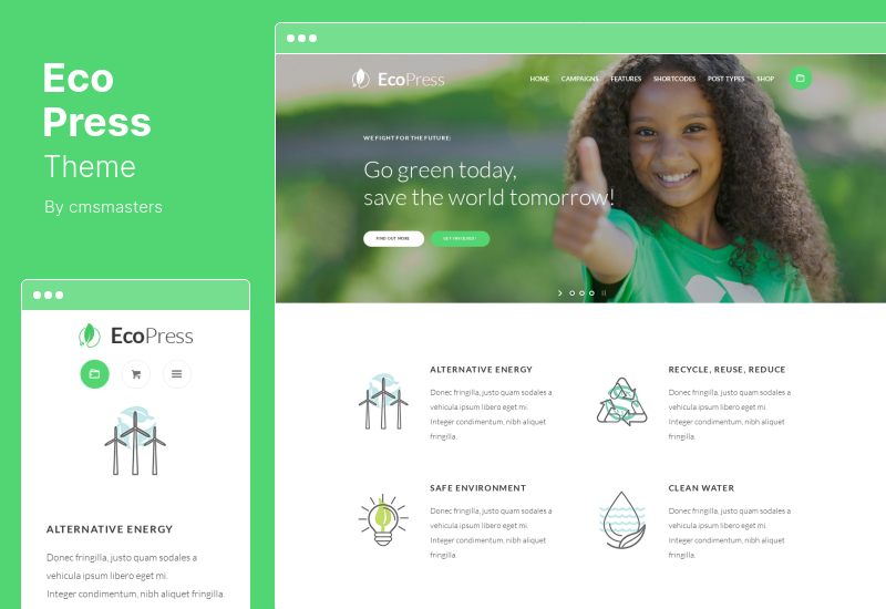 Tema Eco Press - Tema WordPress Natura, Ecologia e ONG