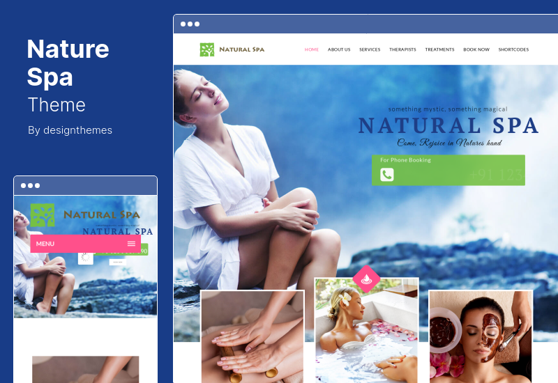Tema Nature Spa - Tema WordPress per la prenotazione di massaggi
