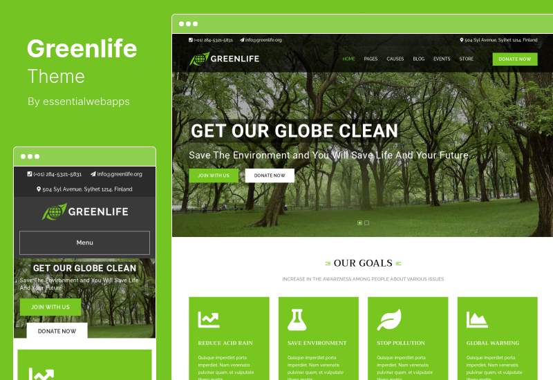 Tema Greenlife - Tema WordPress natura e ambiente
