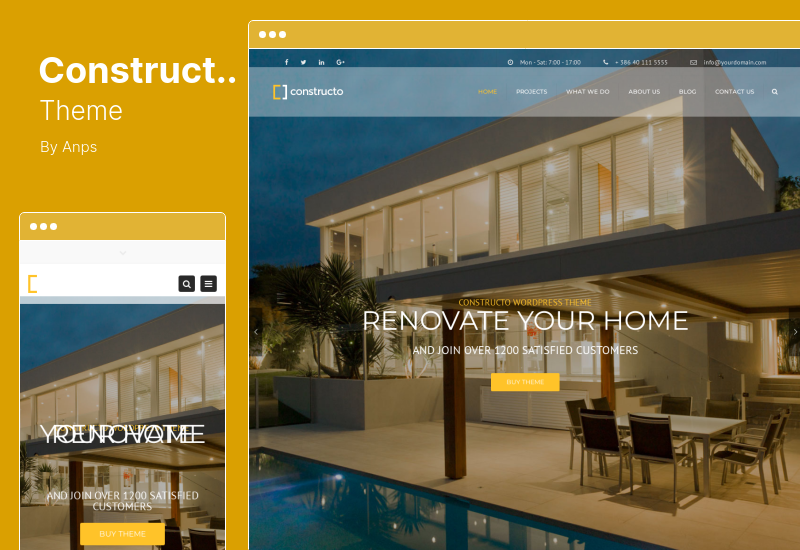 Tema Constructo - Tema WordPress per la costruzione