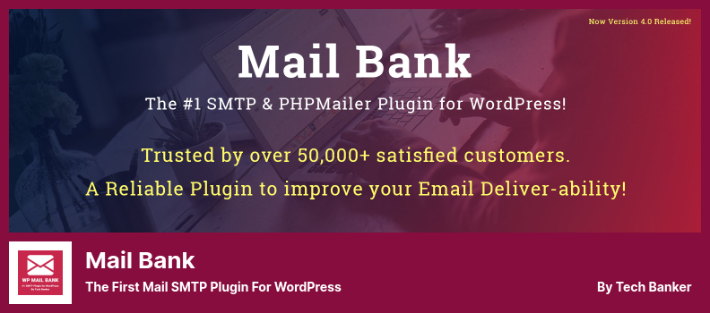 Mail Bank Plugin - البرنامج الإضافي الأول لبريد SMTP لـ WordPress