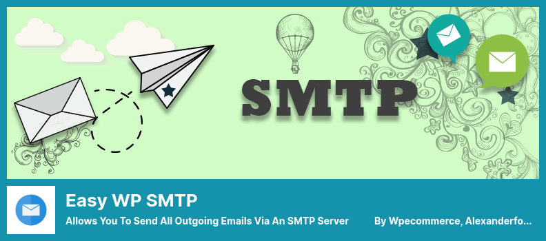 البرنامج المساعد Easy WP SMTP - يسمح لك بإرسال جميع رسائل البريد الإلكتروني الصادرة عبر خادم SMTP