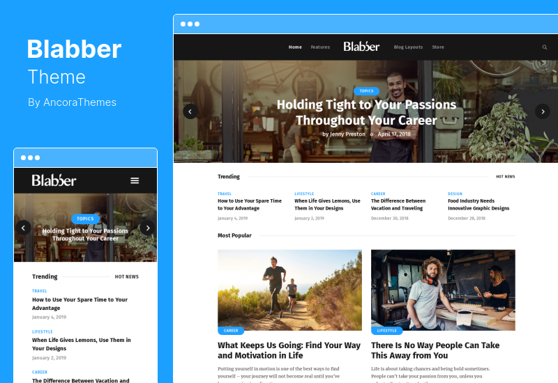 Blabber 主題 - 一體化 Elementor 博客和新聞雜誌 WordPress 主題
