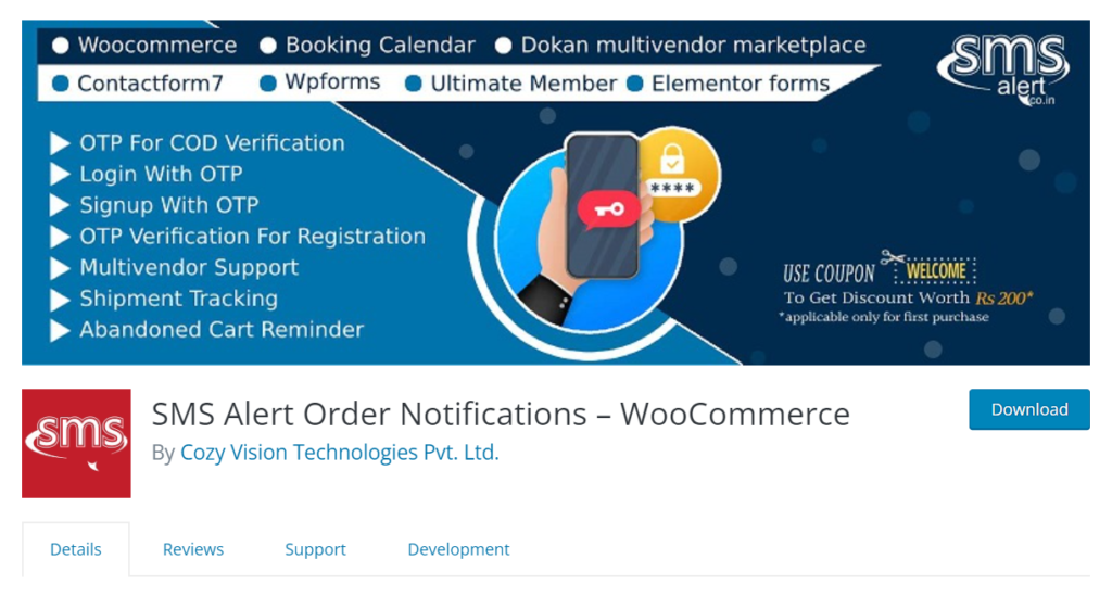 SMS アラート - WooCommerce から SMS 通知を送信