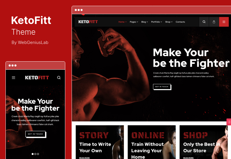 Tema KetoFitt - Tema WordPress per palestra fitness
