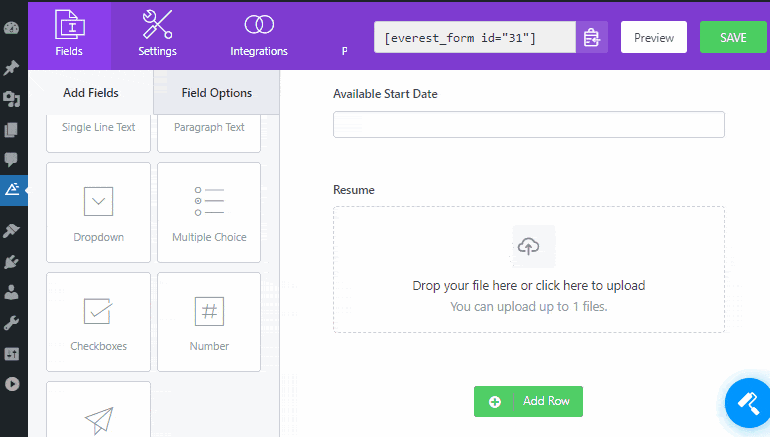 GIF Come creare un modulo di domanda