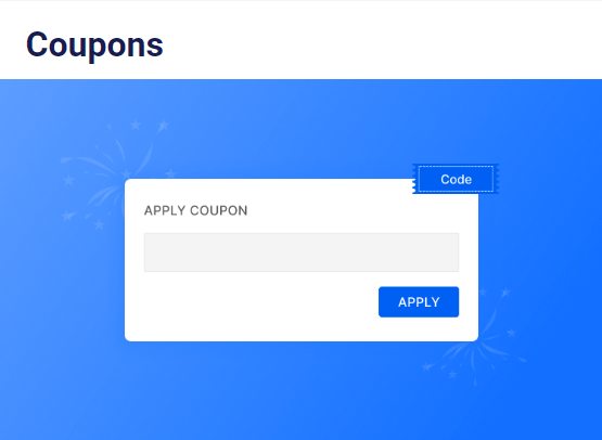 Coupon aggiuntivo
