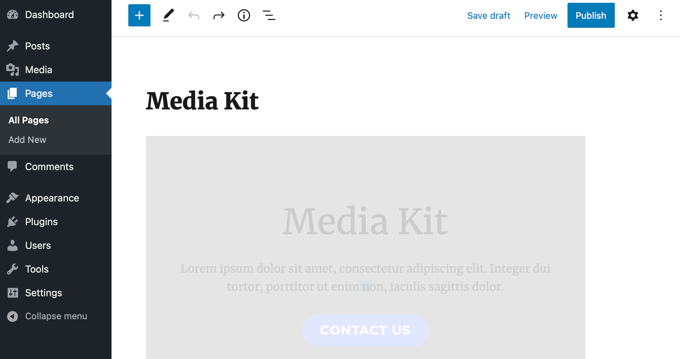 Kit multimediale per bozze