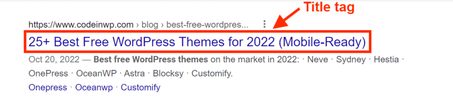 Ce este un exemplu de titlu de site web