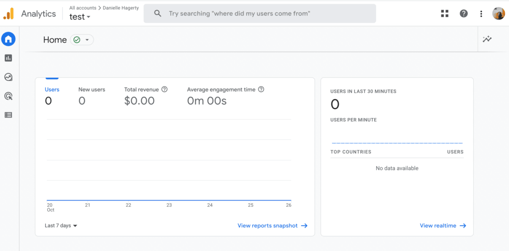 beranda Google Analytics