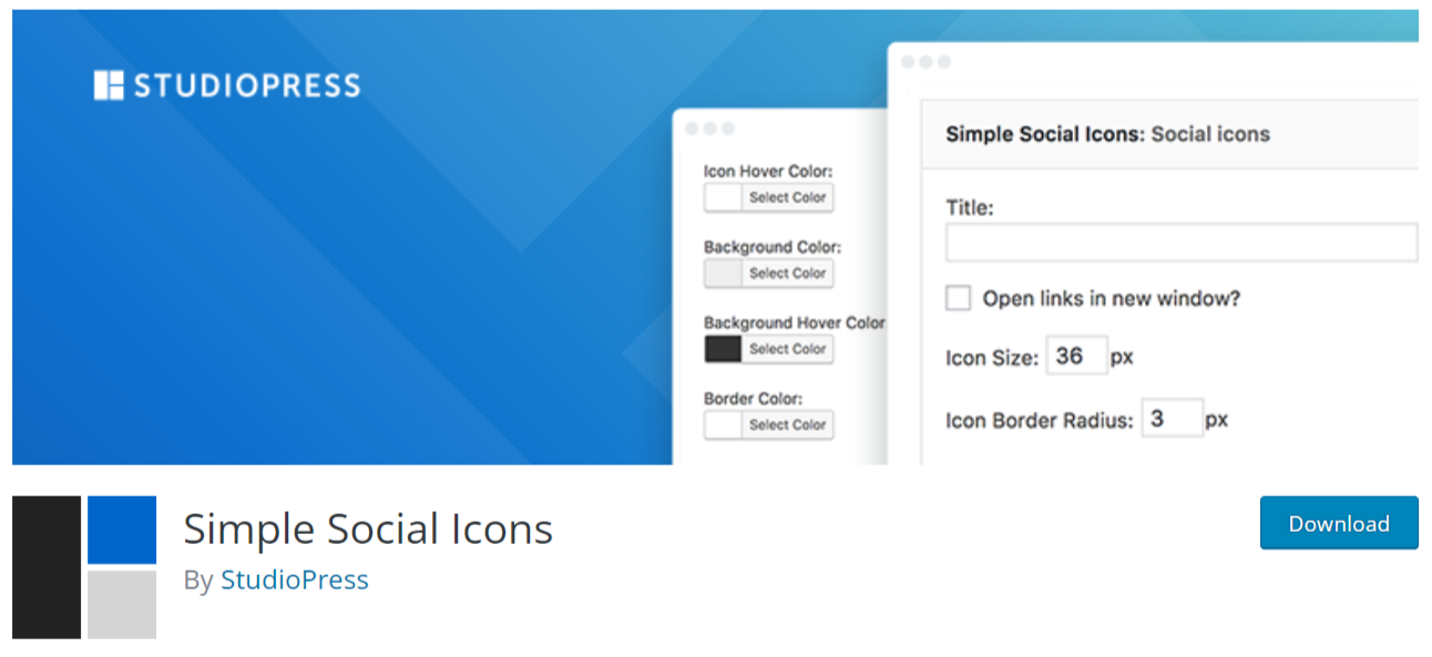 plugin de marcare a pictogramelor sociale simple