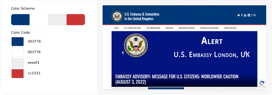 أفضل أنظمة ألوان مواقع الويب لتصميم الويب الحديث 20 Best Color Schemes for Government Websites