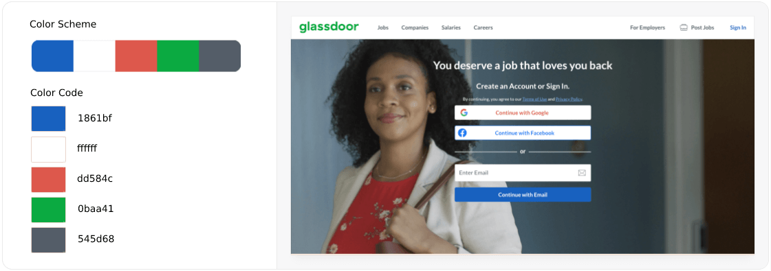 أفضل أنظمة ألوان مواقع الويب لتصميم الويب الحديث 15 Best Color Scheme for Job Websites
