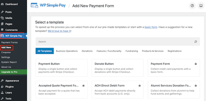 Adicionando um botão comprar agora usando o WP Simple Pay