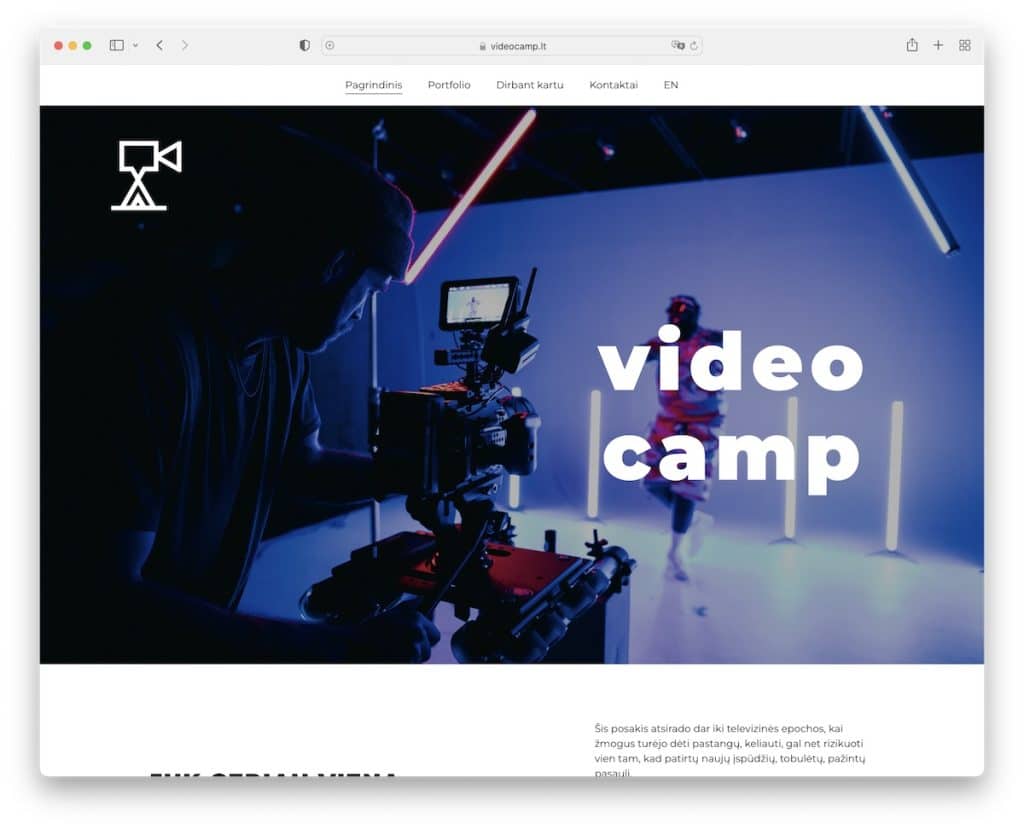 situs web videocamp zyro