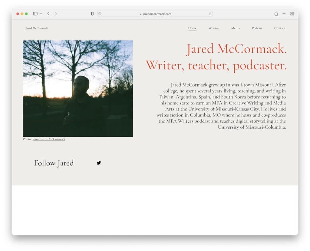 situs web jared mccormack zyro