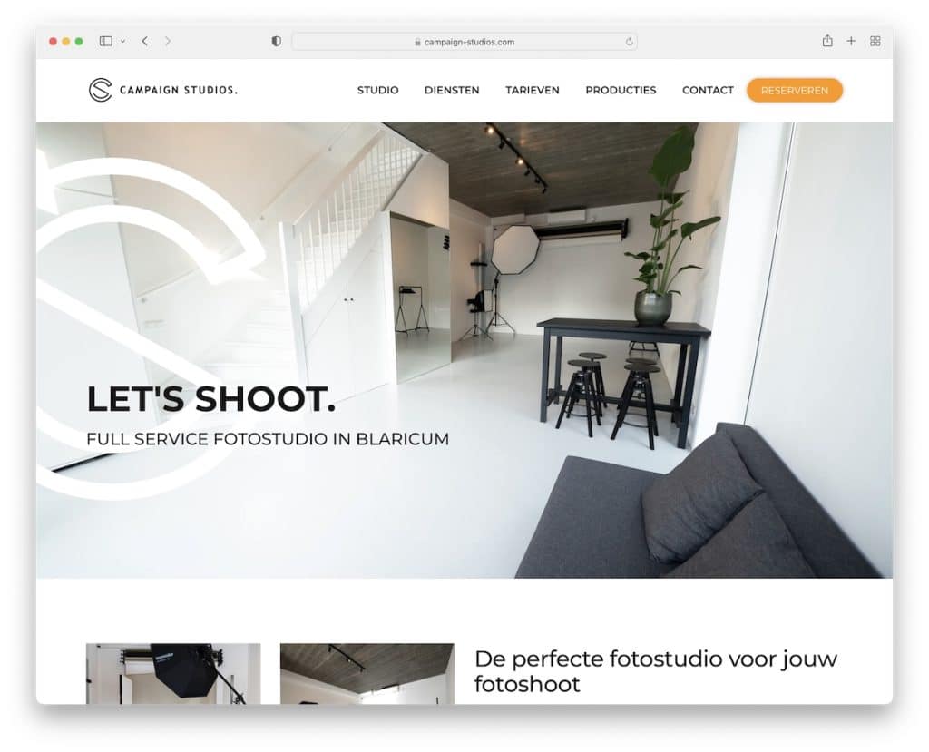 sito web di campagna studio weblium