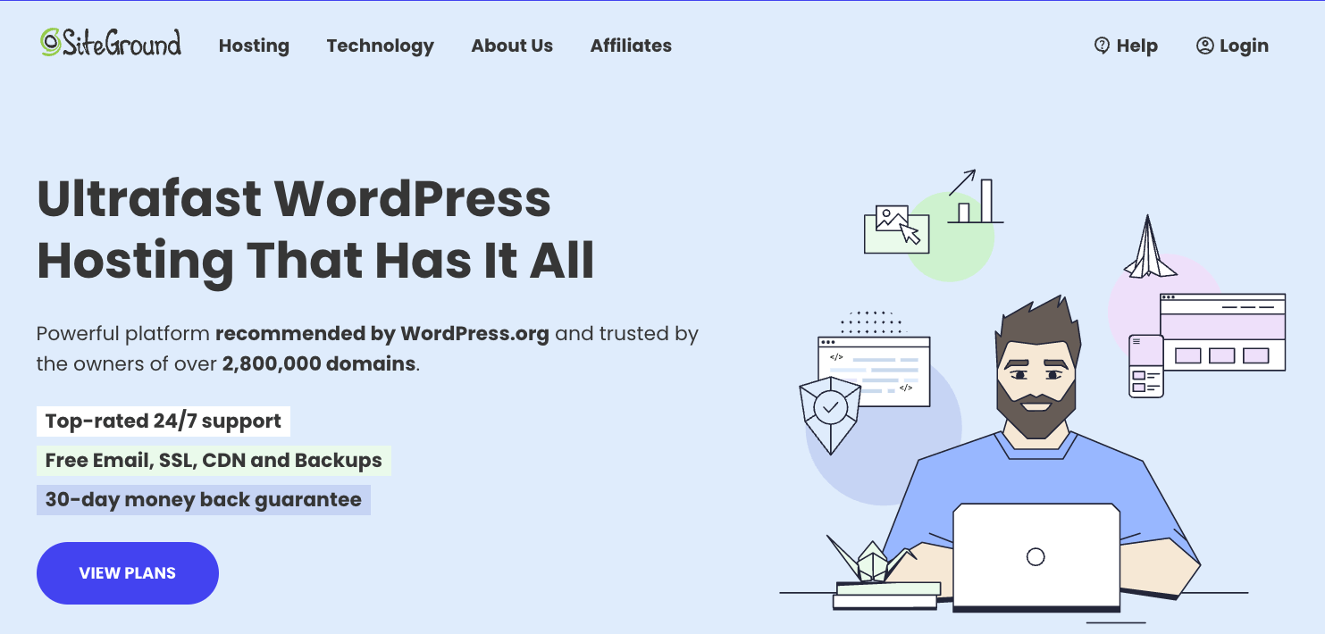 SiteGround'dan en iyi WooCommerce barındırma