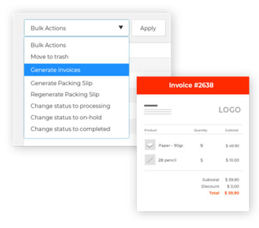 WooCommerce 发票插件
