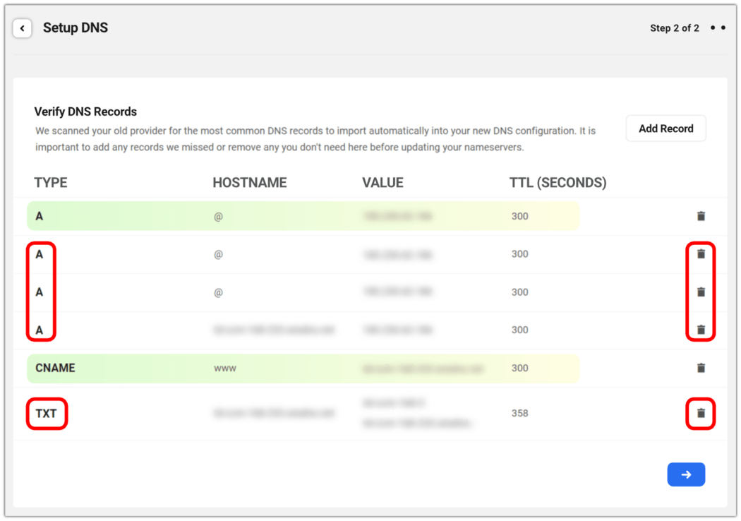 configurare dns (passaggio 2)