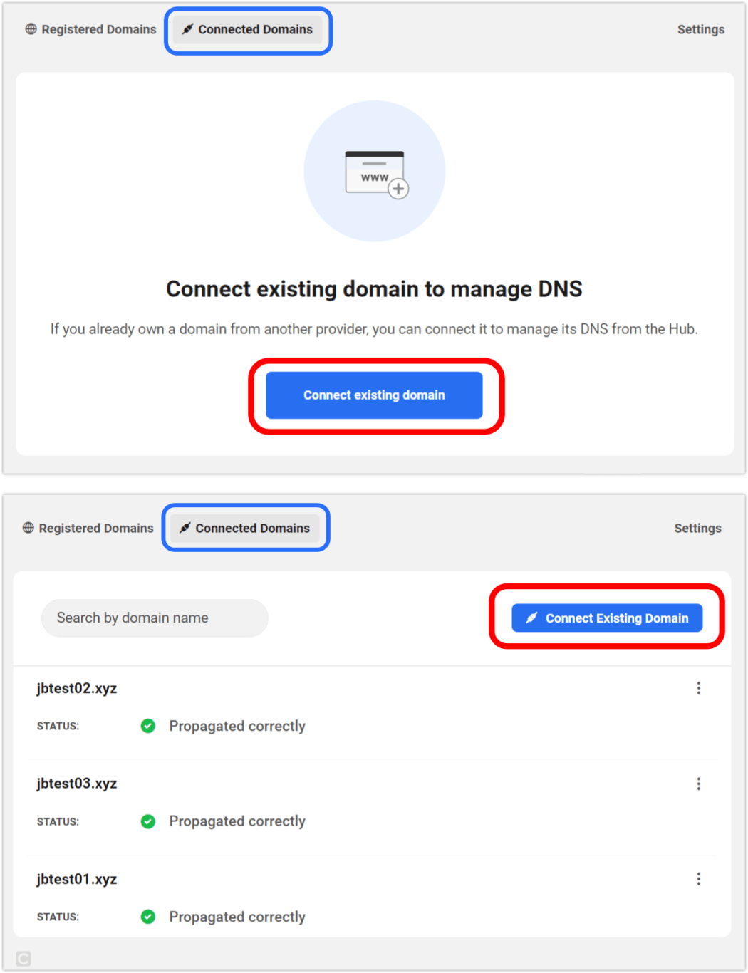 domini connessi - popolati e non popolati (wpmudev)