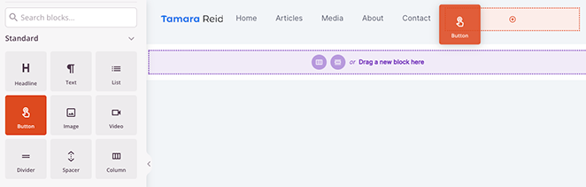 addbuttonblock - SeedProd Add SeedProd button block to your header