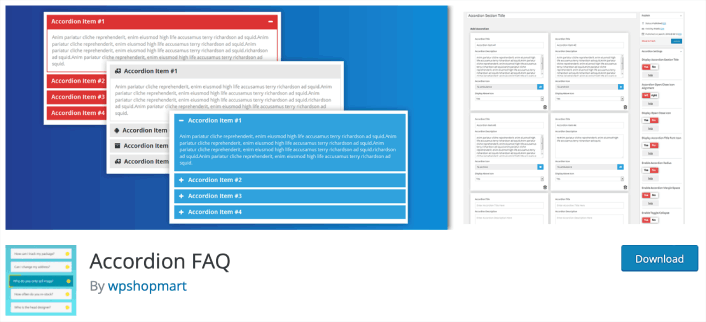 FAQ akordeon