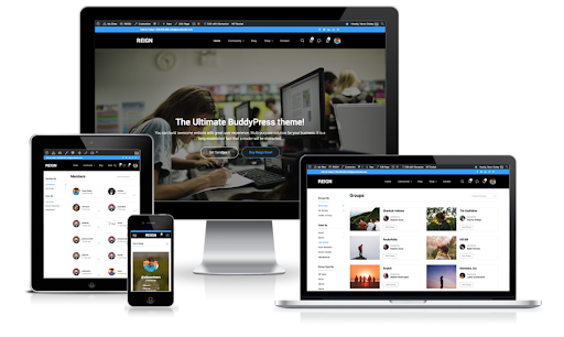 Tema del sito Web di social network WordPress