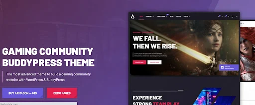 Tema del sito Web di social network WordPress