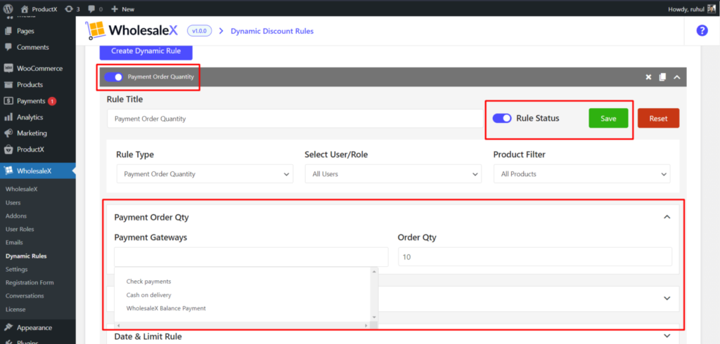 Como oferecer descontos no atacado com WholesaleX 51 WholesaleX Payment Gateway Selection