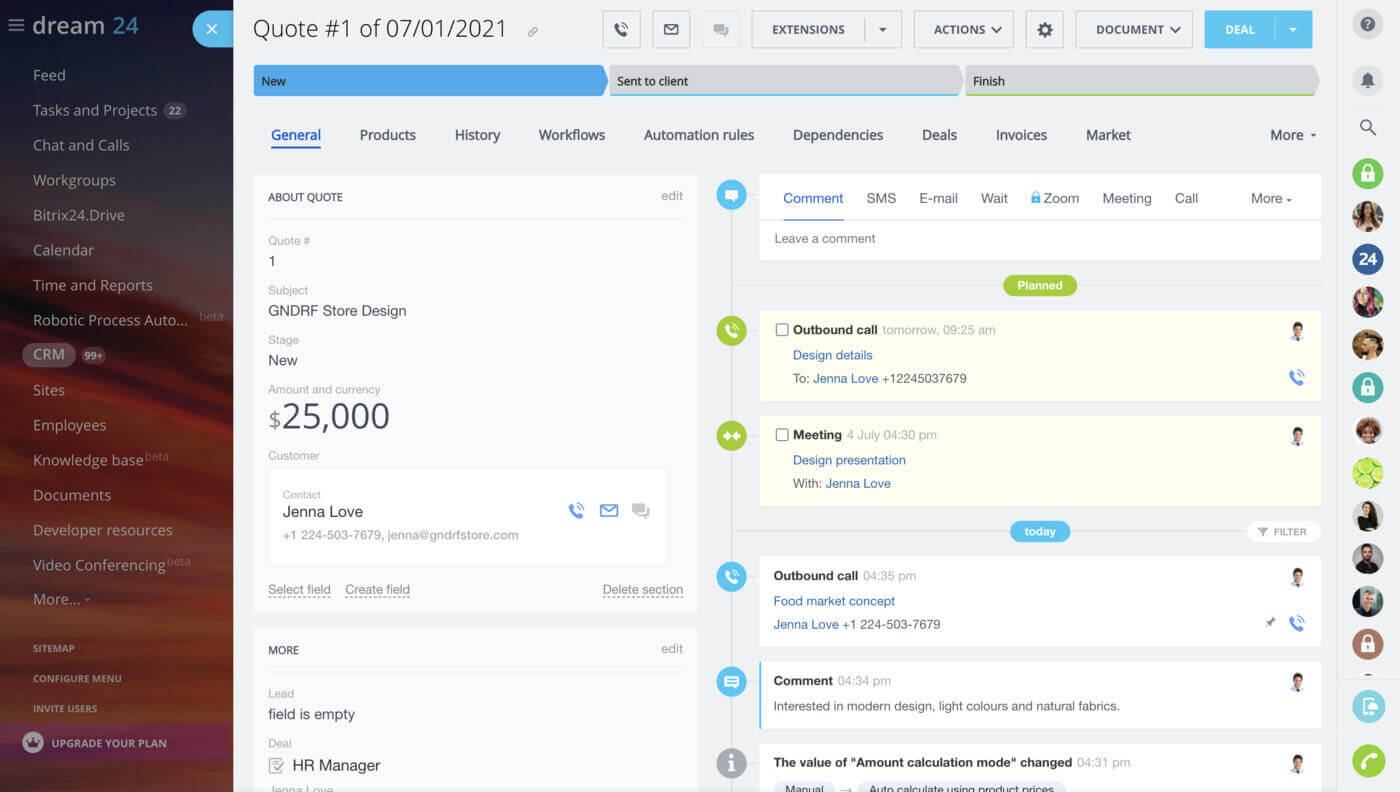 Bitrix24 Buat Tampilan Penawaran