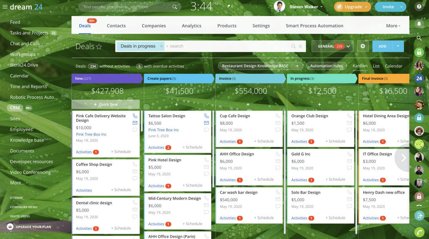 Bitrix24 Buka Tawaran Tampilan Kanban
