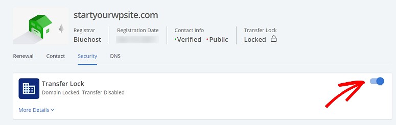 Bluehost membuka kunci domain untuk transfer - IsItWP - Detektor Tema WordPress Gratis Bluehost unlock domain for transfer
