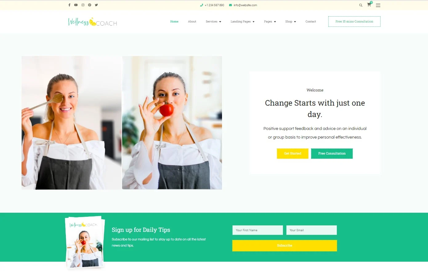 Daftar 5 Tema WordPress Terbaik Untuk Pelatih Kehidupan Tahun 2023 74 wellness coach lite the stunning theme in many best wordpress themes for life coaches