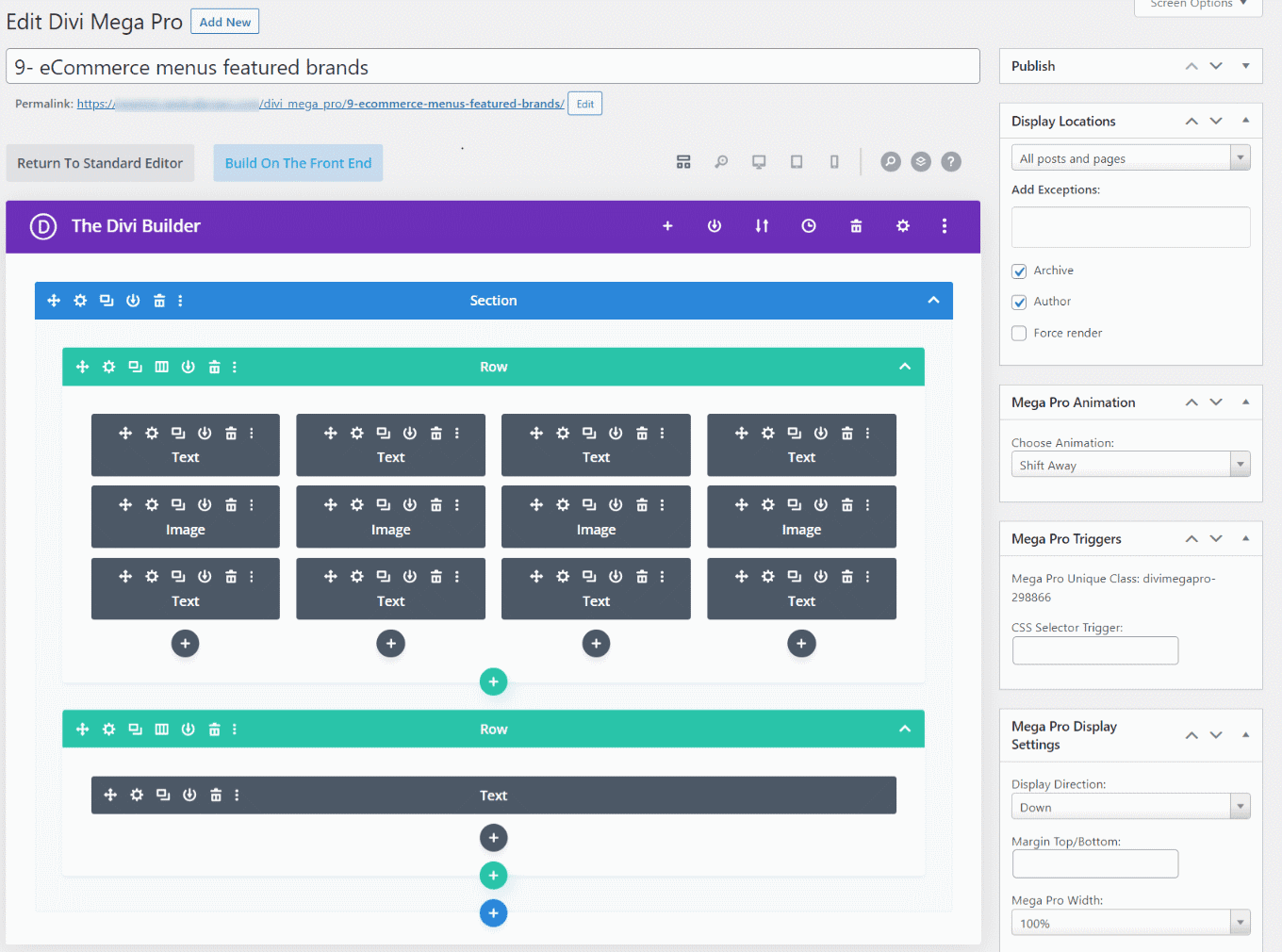 Шаблоны Divi Mega Pro