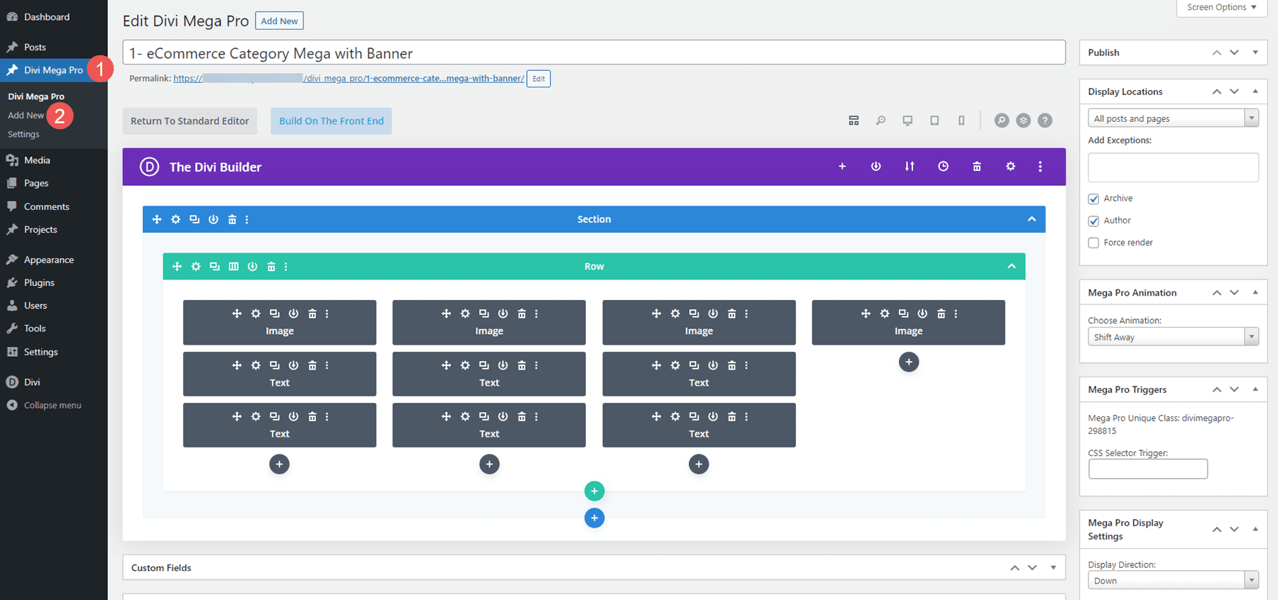 Constructor Divi Mega Pro