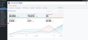 Capture d'écran de l'interface utilisateur Rank Math