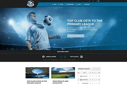 Teme WordPress pentru fotbal și fotbal