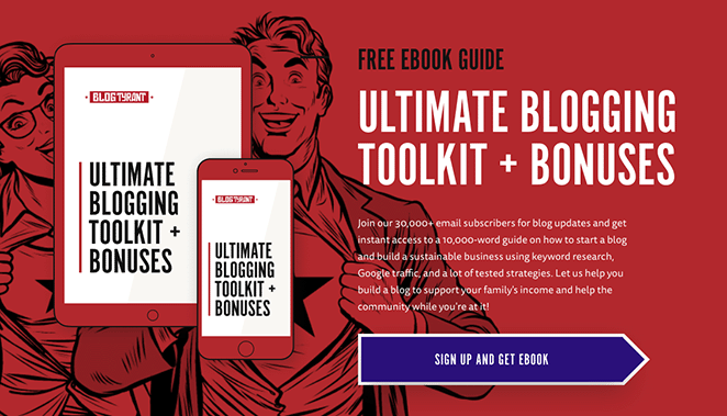blogtyrantleadmagnet - SeedProd Blog landing page ebook lead magnet