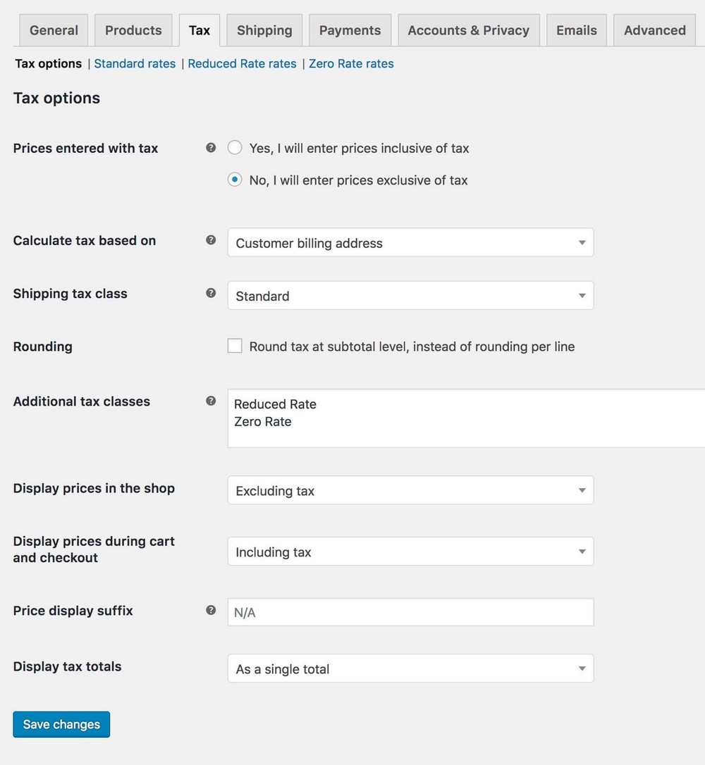 Pengaturan Pajak WooCommerce